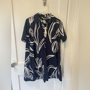 Anthropologie Pollie Short Swing Tunic Mini Dress